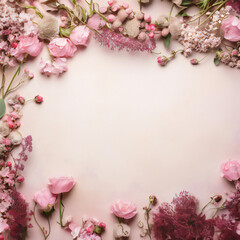 spring background with flowers