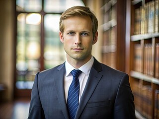 Naklejka premium portrait of a businessman generative ai