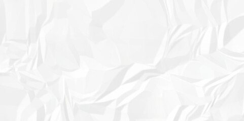 White wrinkly backdrop paper background. panorama craft wrinkly paper texture background, crumpled pattern texture. paper crumpled texture. white fabric crushed textured crumpled.