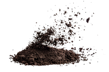 dynamic soil explosion isolated png transparent background
