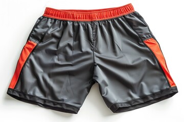 Swimming shorts. Color summer shorts on white background.