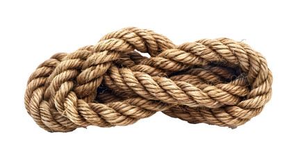 Fototapeta premium coil of rope isolated png transparent background