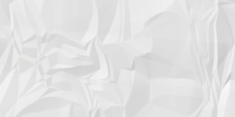 White wrinkly backdrop paper background. panorama craft wrinkly paper texture background, crumpled pattern texture. paper crumpled texture. white fabric crushed textured crumpled.