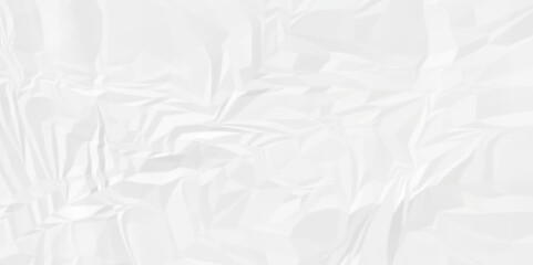 White wrinkly backdrop paper background. panorama craft wrinkly paper texture background, crumpled pattern texture. paper crumpled texture. white fabric crushed textured crumpled.