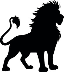 Silhouette Lion King Heraldry logo design inspiration