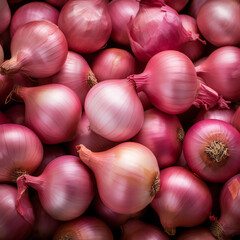 Table top photography of Fresh Organic Onions 