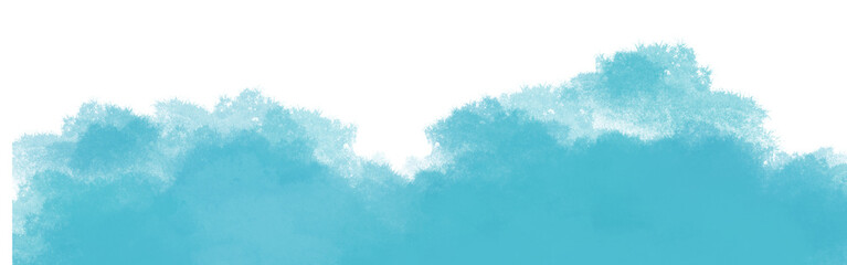 Abstrakcyjna turkusowa tekstura chmur wyodrębniona z tła © AltisArt
