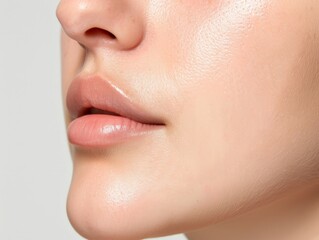 Obraz premium Beauty with protective skincare routine, realistic, healthy and radiant