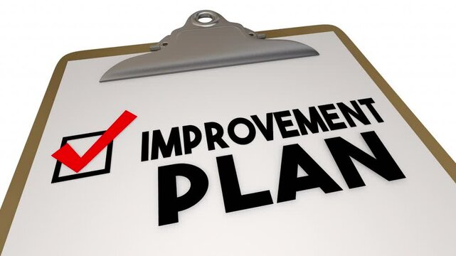 Improvement Plan Checklist Goal Objective Accomplished Achieved 3d Animation
