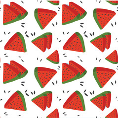 illustration of beautiful watermelon pattern