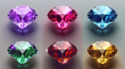 Fototapeta premium Diamond illustration. Beautiful diamond concept