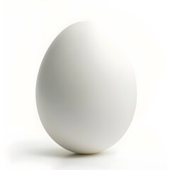 White egg isolated on white background