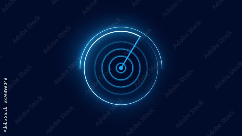Poster radar screen animated. radar screen loop able technology
