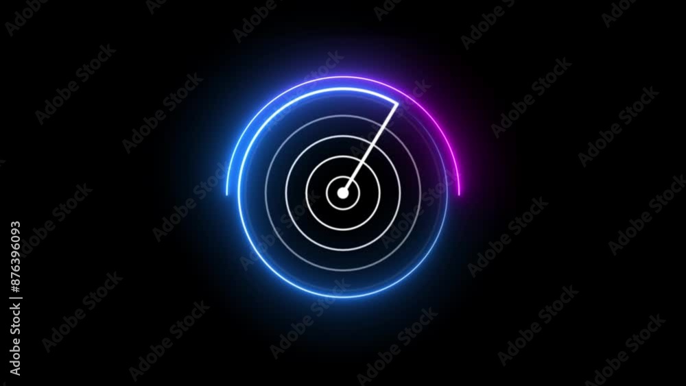 Poster radar screen animated. radar screen loop able technology