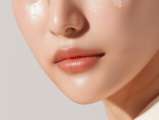 Obraz premium Features with structural serum and smooth texture, realistic, detailed and clear