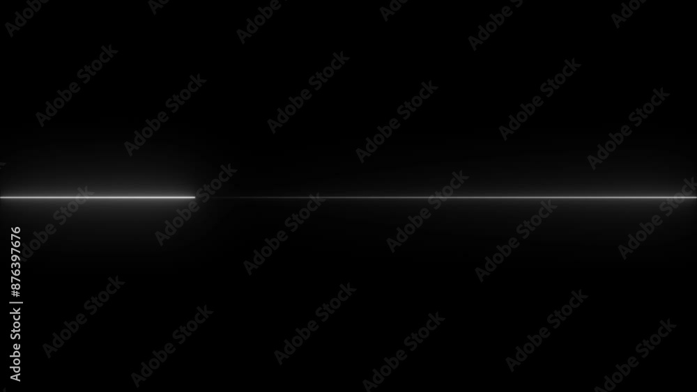 Poster loop animation of glowing horizontal neon line.