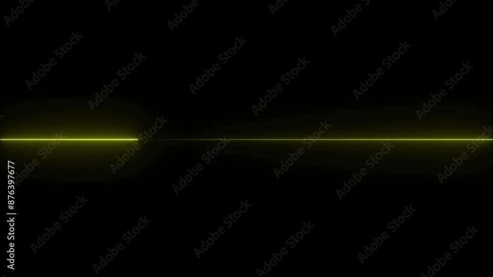 Poster loop animation of glowing horizontal neon line.