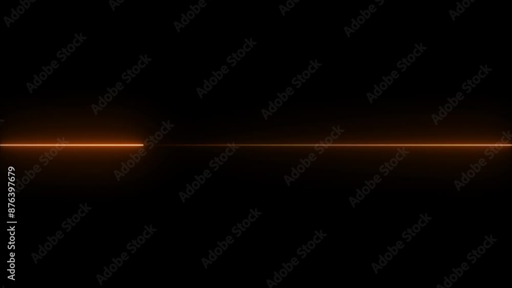Poster loop animation of glowing horizontal neon line.