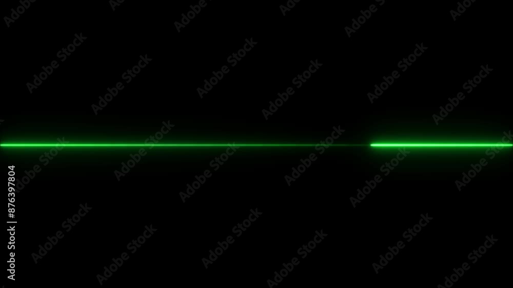 Aufkleber loop animation of glowing horizontal neon line.