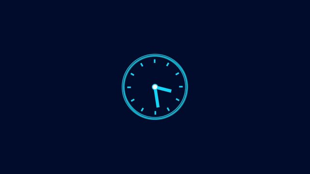 clock spinning animation. Clock Time Lapse.