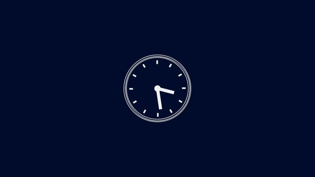 clock spinning animation. Clock Time Lapse.