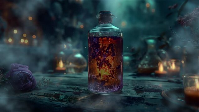 Lavender potion in the witch's house