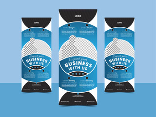 Elegant Custom Roll-Up Banner Design for Marketing & Promotions.