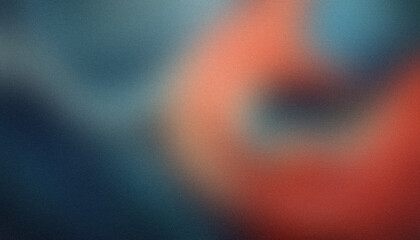 Blurred grainy background featuring a smooth transition between red and blue colors