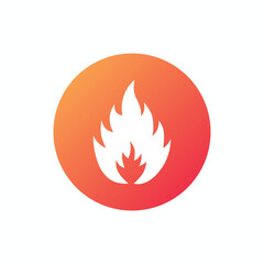 Fire flame icon. Vector illustration