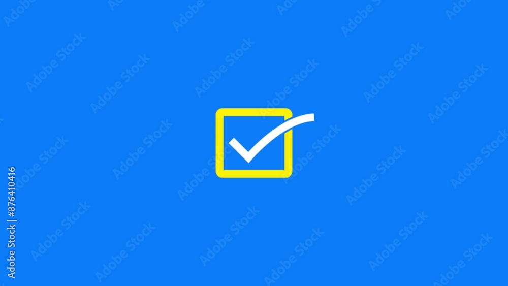 Aufkleber check mark video set animation 4k. checkmark animation and double check icon.
