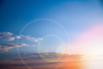 A beautiful sky clouds in nature in an atmosphere of clean air