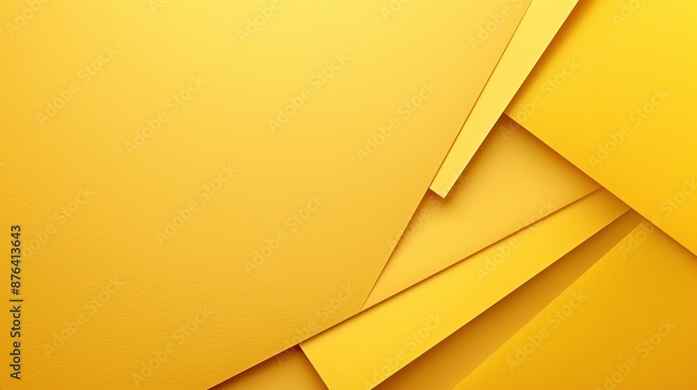 Poster yellow paper background with copy space for text or image. 3d render