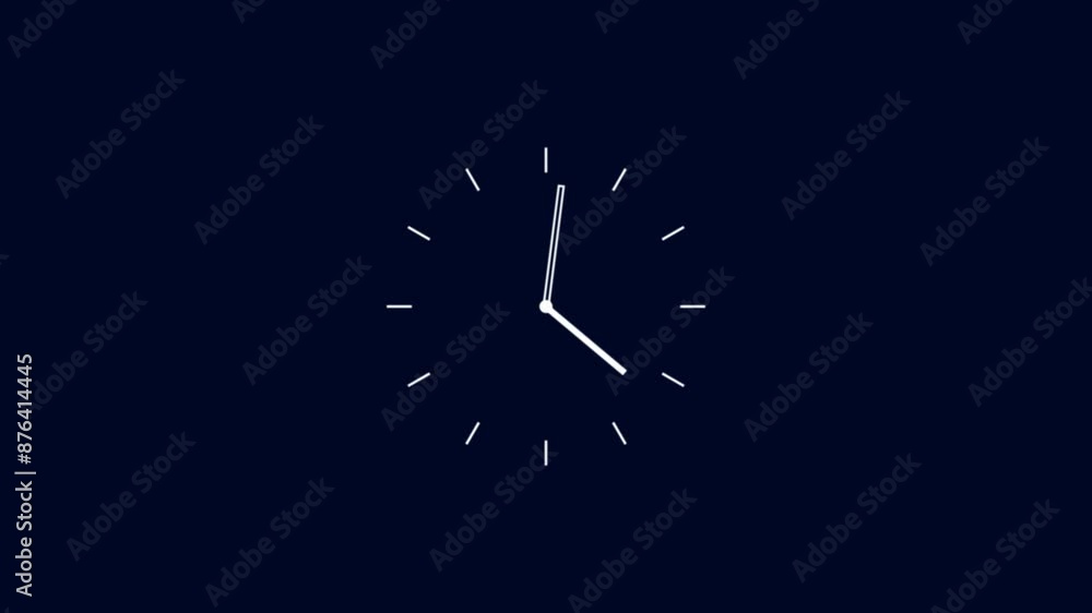 Poster clock timer animated.