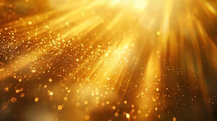 Obraz premium A radiant golden light shines down from the top corner.