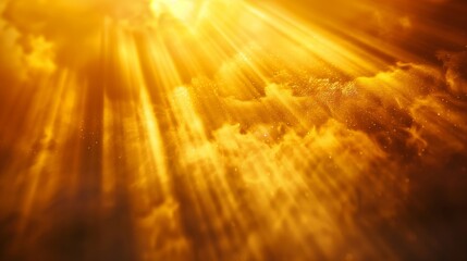Fototapeta premium A radiant golden light shines down from the top corner.