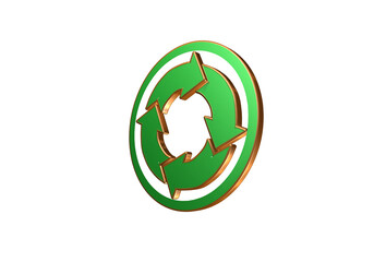 symbol recyklizacja, recyrkulacja odpady © Marek