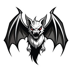 Halloween Bat Silhouette Vector illustration
