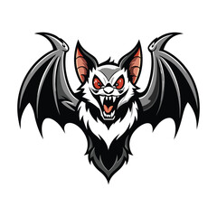 Halloween Bat Silhouette Vector illustration
