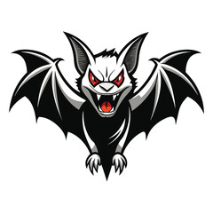 Halloween Bat Silhouette Vector illustration