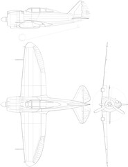 Fighter jet planes 3 view, blueprints, svg cut file, cnc cut file, engraving file, CNC router file, laser cutting, Cricut File, isolated, Engraving model