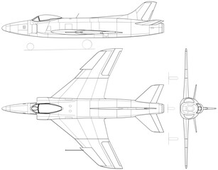 Fighter jet planes 3 view, blueprints, svg cut file, cnc cut file, engraving file, CNC router file, laser cutting, Cricut File, isolated, Engraving model