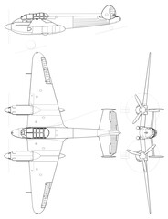 Fighter jet planes 3 view, blueprints, svg cut file, cnc cut file, engraving file, CNC router file, laser cutting, Cricut File, isolated, Engraving model