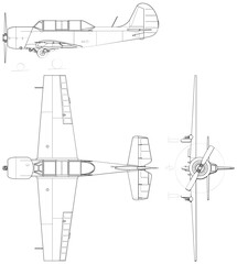 Fighter jet planes 3 view, blueprints, svg cut file, cnc cut file, engraving file, CNC router file, laser cutting, Cricut File, isolated, Engraving model