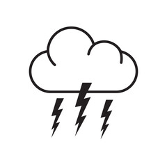 thunderstorm icon vector illustration design template