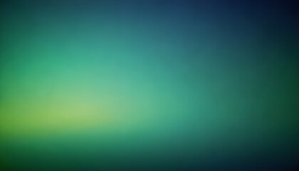 Obraz premium Blue and green, color gradient background shine bright light, template empty space.Color gradient rough abstract background shine bright light and glow template empty space , grainy noise texture.