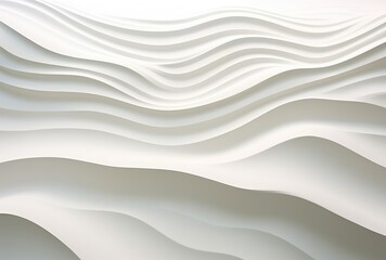 Obraz premium Abstract background of white curved lines. 3d rendering, 3d illustration.