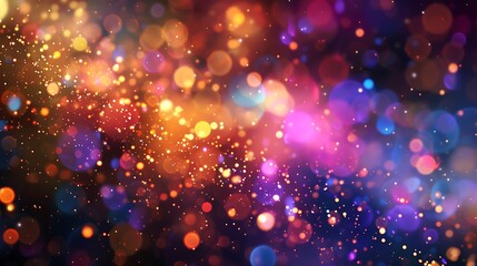 texture, party, glittering, luxury, circle, dust, festive, wallpaper, glamour, illustration, glistering, horizontal, new, dark, yellow, glitter, particle, blurry, spark, background, light, christmas, 