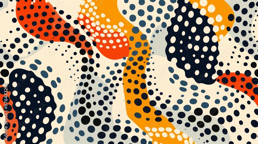 Poster dot patterns in modern graphic design create dynamic visual effects, adding depth, texture, and appe