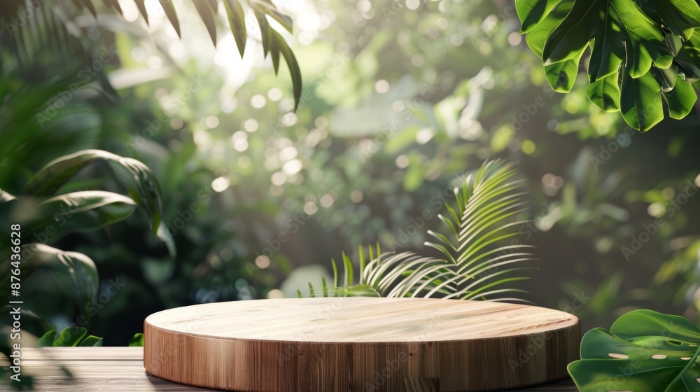 Poster nature inspired product display generative ai
