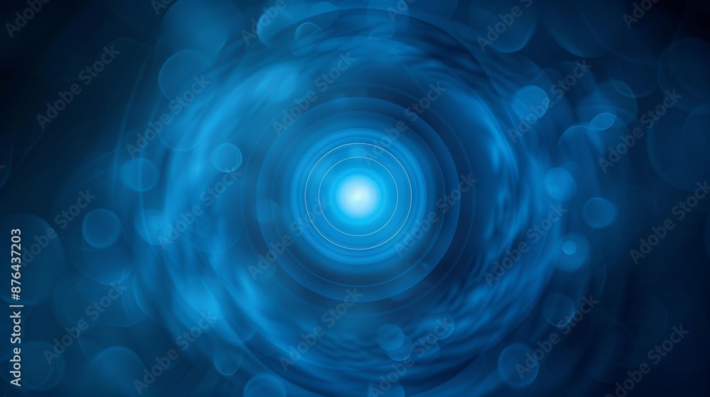 Poster vibrant blue gradient circle shadow for design backgrounds generative ai